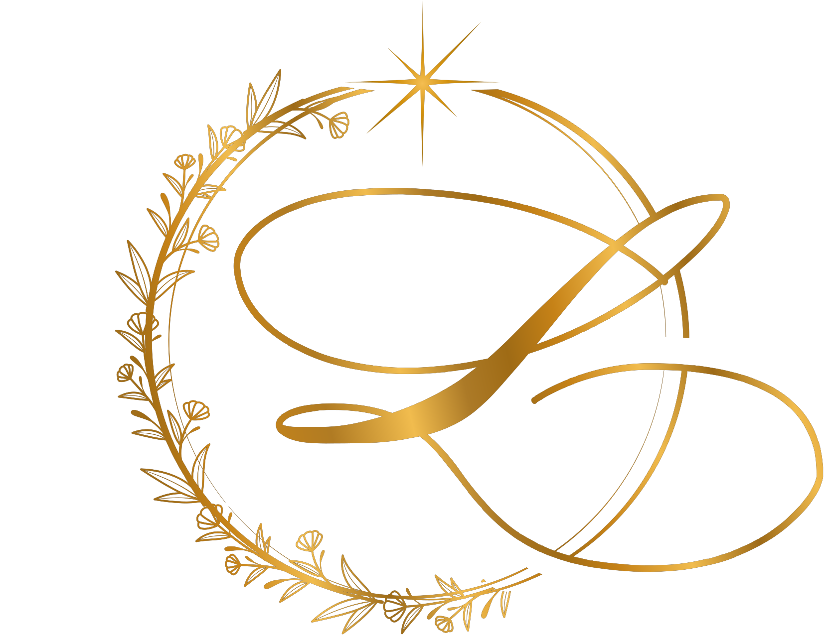 PNG VERSION_NO LETTERING Lumiere golden logo with leaf wreath and star